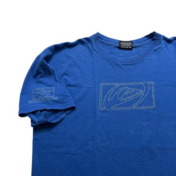 Vintage Quiksilver T-Shirt Men’s XL Blue Surf Skate Y2K Logo Tee Made in Mexico - Picture 10 of 11
